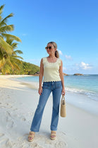 ABBY KNITTED SCALLOPED VEST