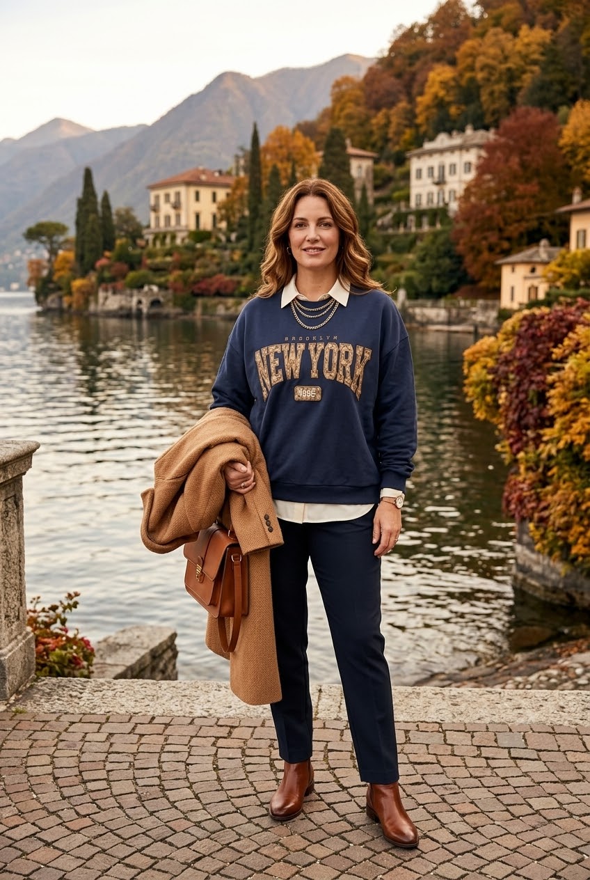 NEW YORK SLOGAN SWEATSHIRT