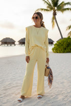 SHOULDER PADDED LOUNGE SET