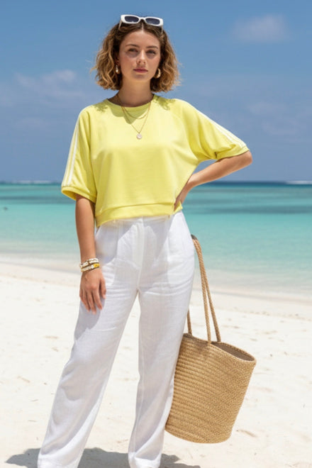 STRIPES SLEEVE SWEATSHIRT