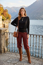 JERSEY BATWING LONG SLEEVE TOP