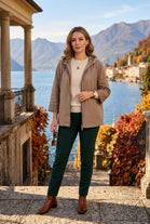HOODED LINED LIGHT WEIGHT RAIN JACKET