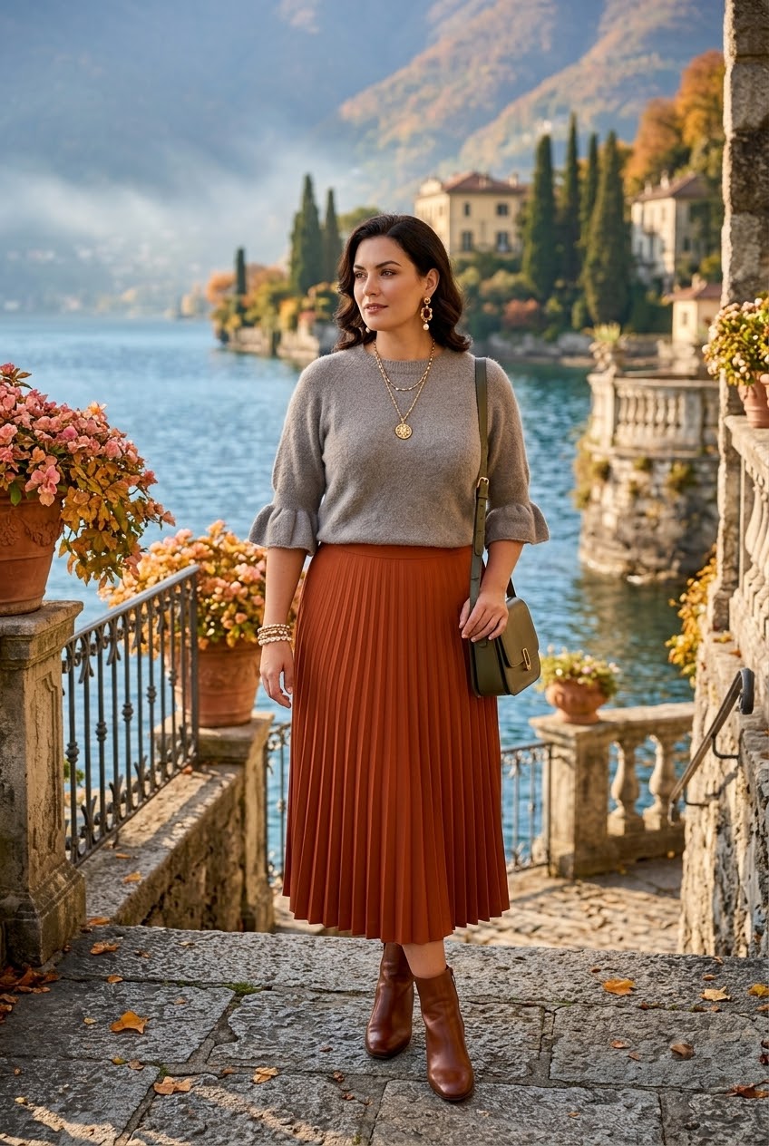 RUFFLE-CUFF FINE KNIT JUMPER