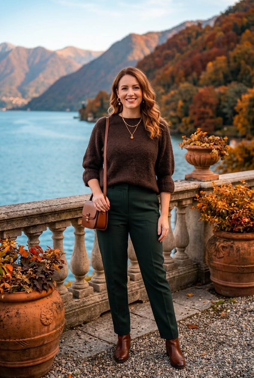 RUFFLE-CUFF FINE KNIT JUMPER