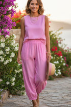 HAREM COTTON HALF LINED TROUSER