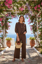 PLAIN TOP LOUNGEWEAR SET