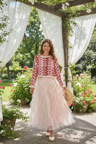 CHEVRON PATTERN CROCHET PULLOVER