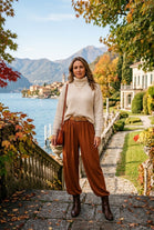 JERSEY ELASTICATED HAREM TROUSER