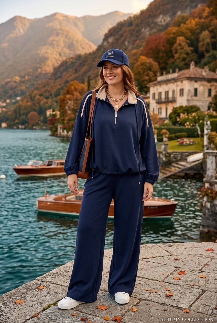 HALF ZIP LOUNGE SET