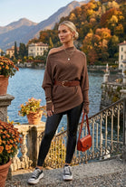 BELLA PATTERN SLEEVE OVERSIZED JUMPER