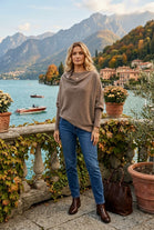 BELLA PATTERN SLEEVE OVERSIZED JUMPER