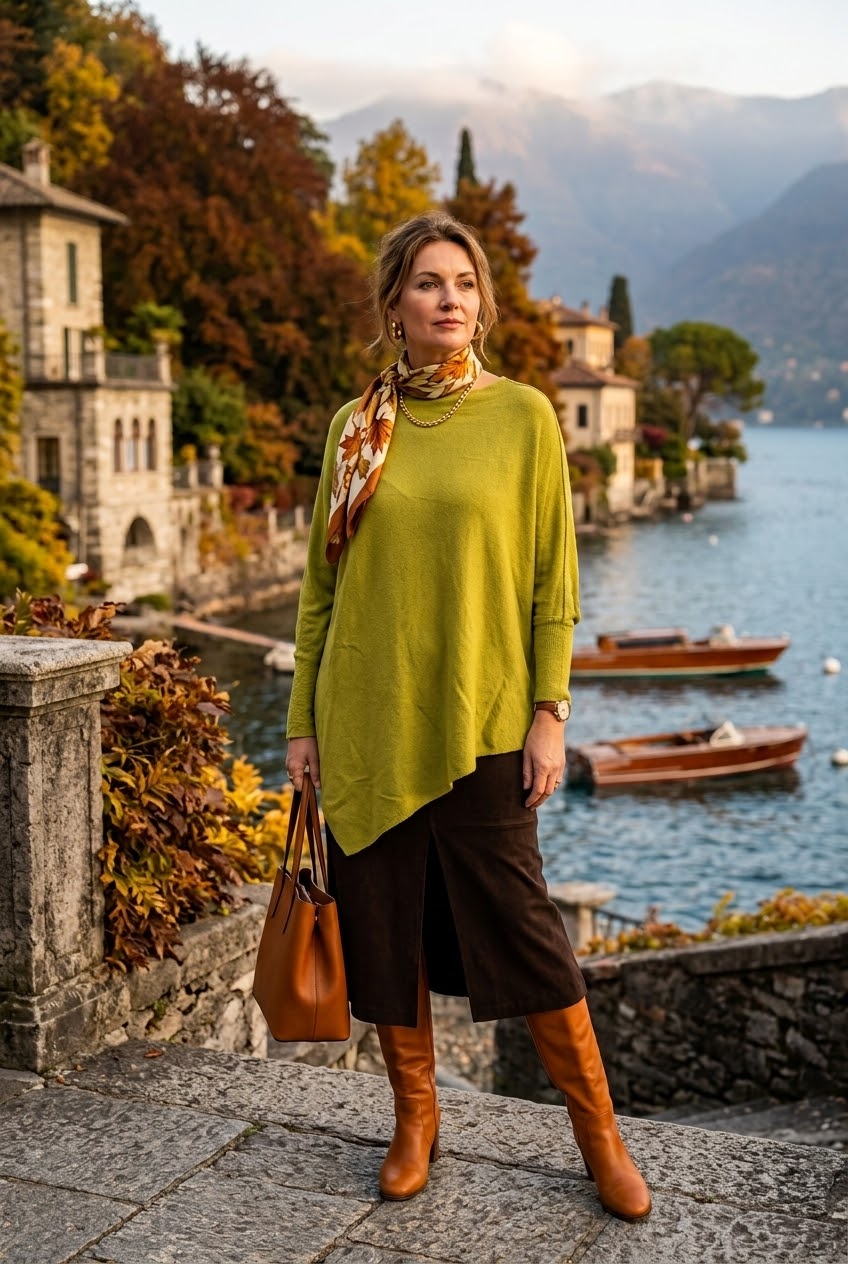 BELLA PATTERN SLEEVE OVERSIZED JUMPER