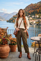 POCKET BUTTON DRAWSTRING TROUSER