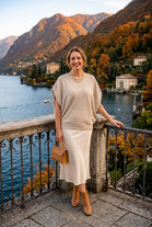 OVERSIZED CAPE-SLEEVE JUMPER