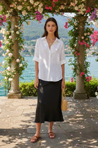 PLAIN SATIN SKIRT