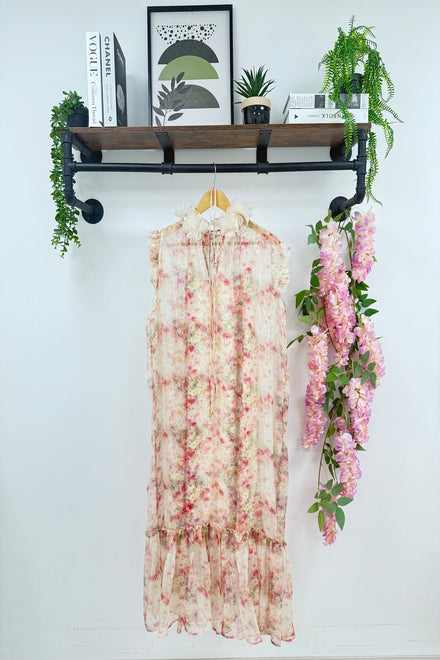 BELTED FLORAL MIDI DRESS (15210148299136)