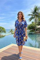 PRINTED GATHERED DRESS(MIXED COLOUR PACK)