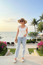 ABBY KNITTED SCALLOPED VEST