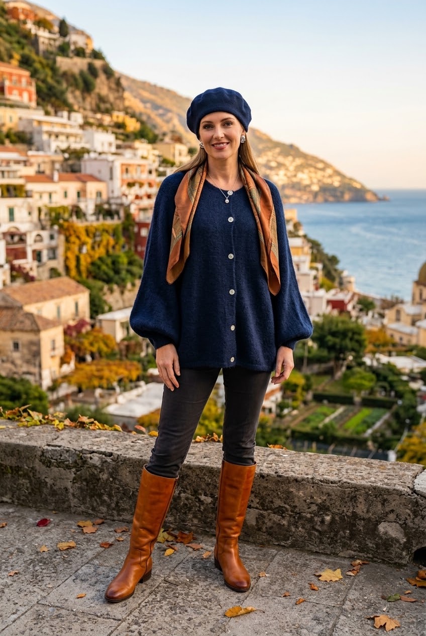OVERSIZED ADJUSTABLE SLEEVE FINE KNIT CARDIGAN