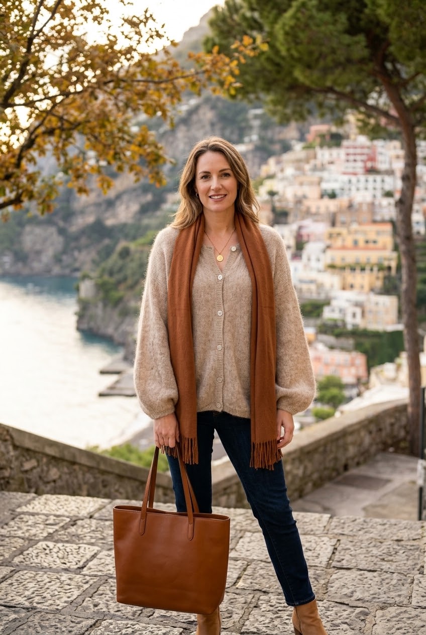 OVERSIZED ADJUSTABLE SLEEVE FINE KNIT CARDIGAN