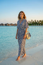 CAP SLEEVE GATHERED LEOPARD MAXI (MIXED COLOUR PACK)