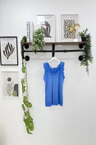 FRILL HEM RIBBED VEST (15227667415424)