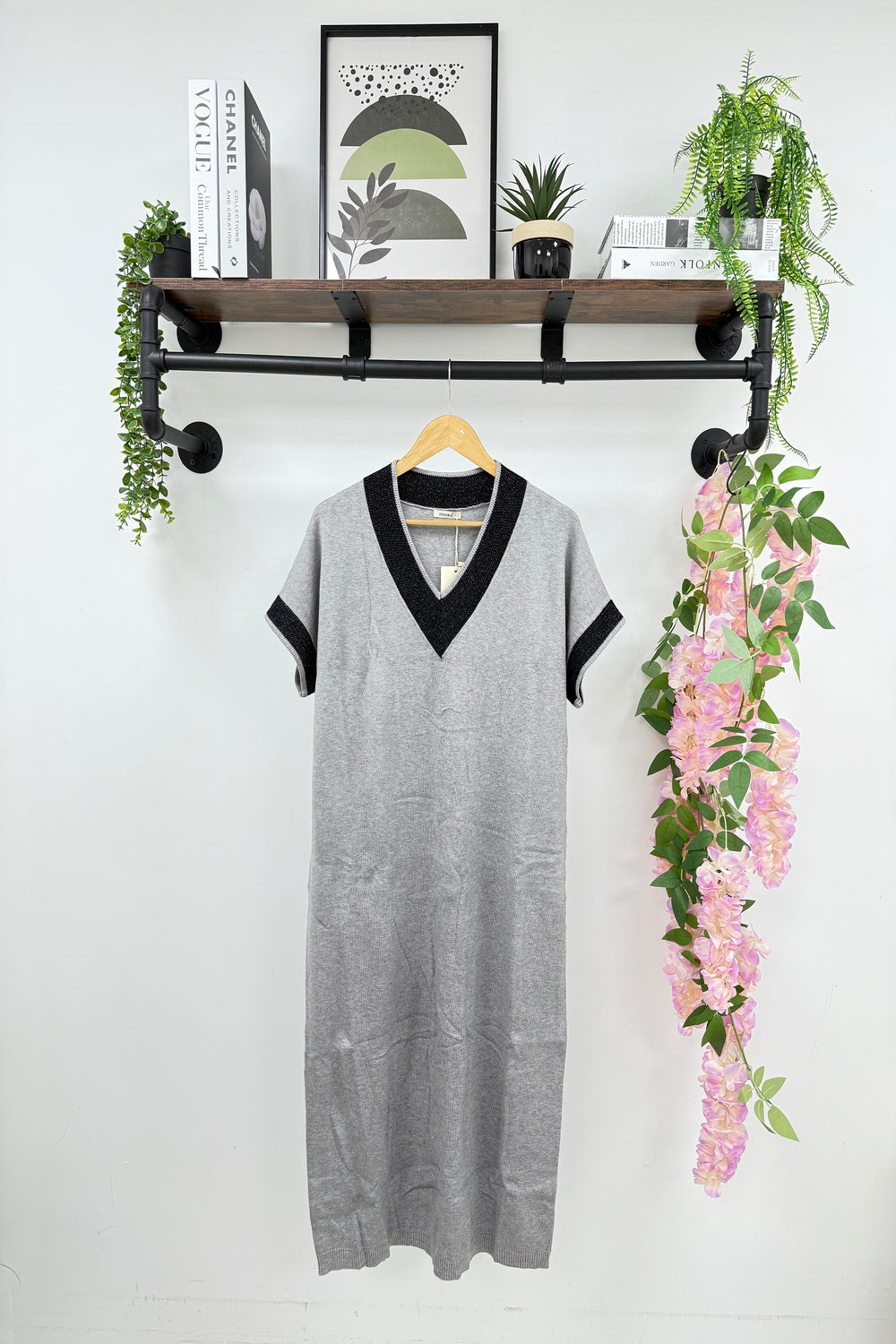 CAP SLEEVE KNITTED DRESS (15229533749632)