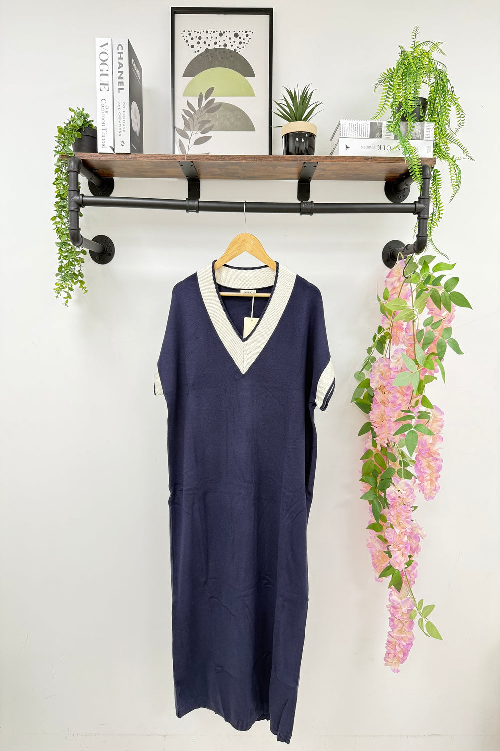 CAP SLEEVE KNITTED DRESS (15229536600448)