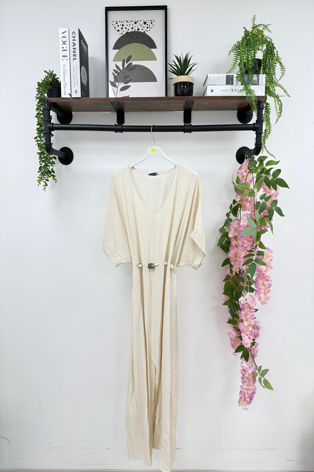 BEADS BELTED CAPSLEEVE MAXI (15229547807104)