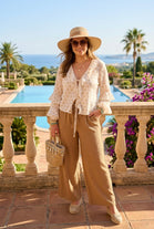 TEXTURED WIDE LEG TROUSER (MIXED COLOUR PACK)