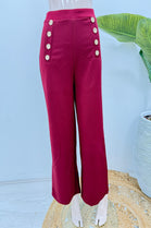 GOLD BUTTON HIGH WAIST TROUSERS (15233118306688)