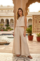 HIGH WAISTED FLARE TROUSER