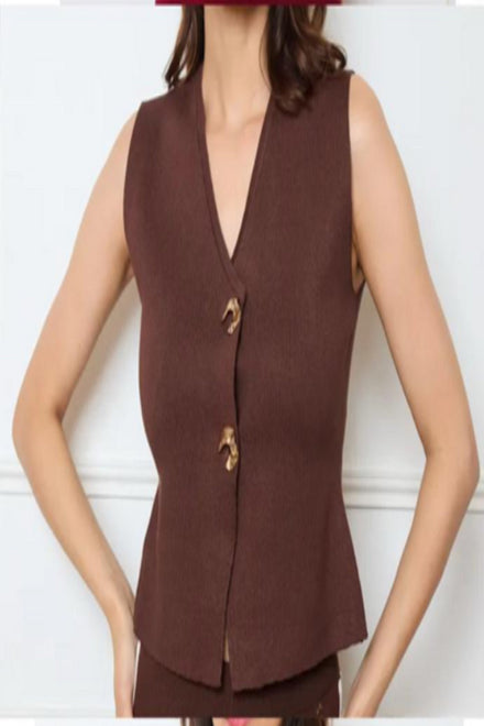 BUTTON SWIST KNITTED TOP (15233183252864)