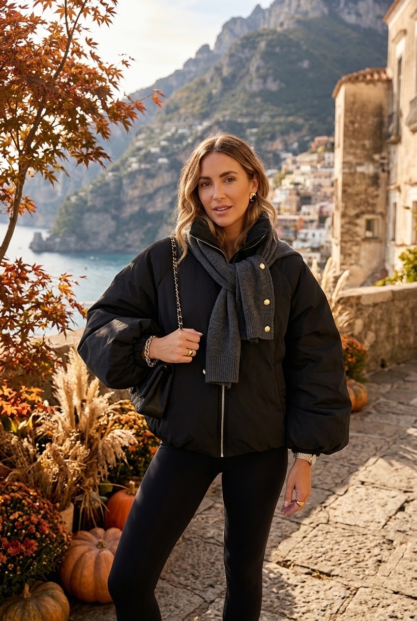 PUFF SLEEVE PADDED JACKET