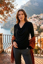 JERSEY DRAPE TOP