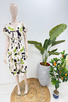 GATHERED TIE DYE BUTTON DRESS(MIXED COLOUR PACK) (15243187093888)