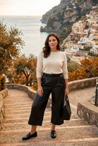FAUX LEATHER CULOTTE