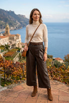 FAUX LEATHER CULOTTE