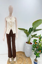 SHEEL GOLD BUTTON WAISTCOAT (15245751419264) (15260834365824)