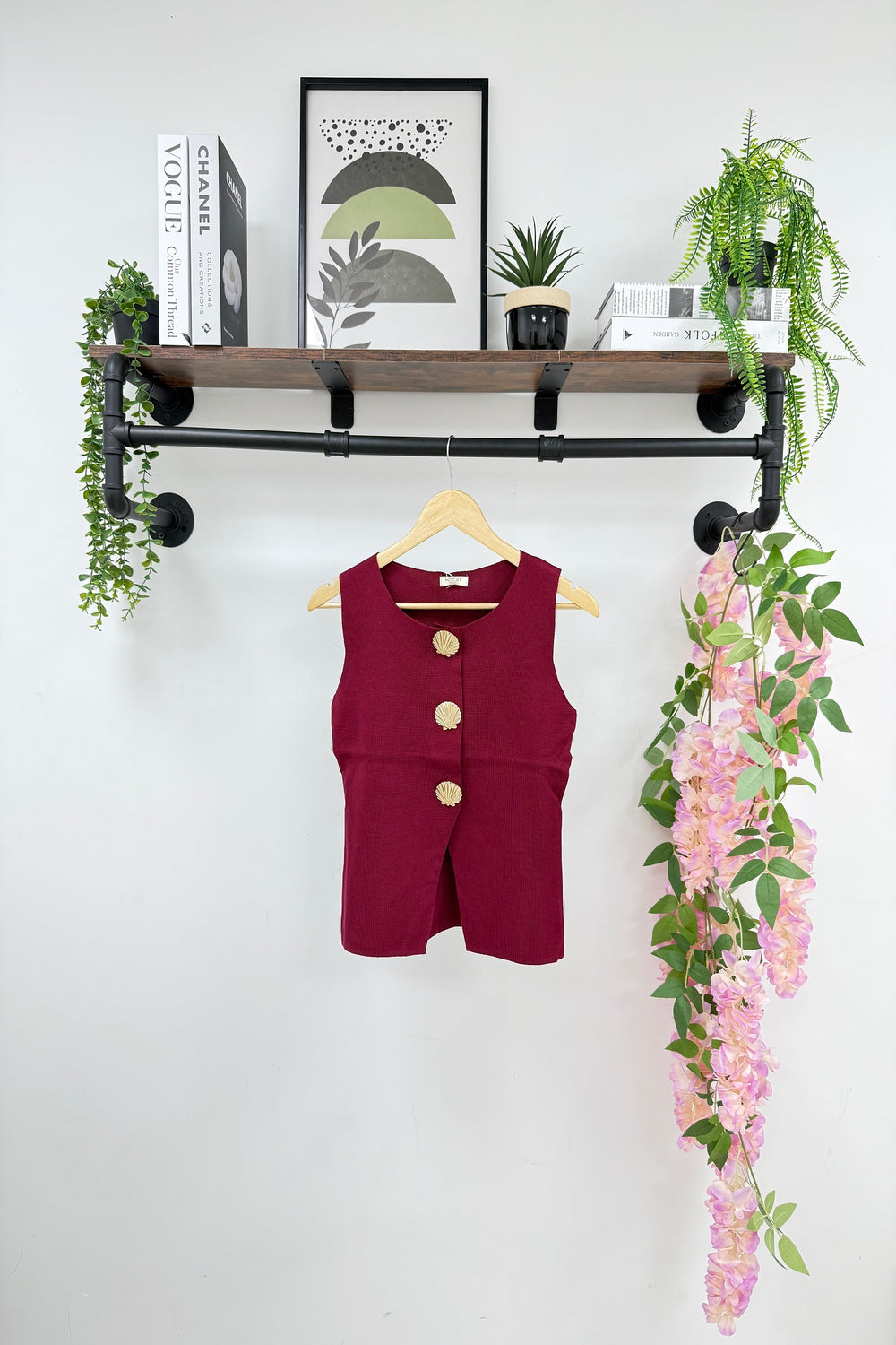 SHEEL GOLD BUTTON WAISTCOAT (15245776454016)