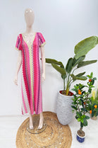 CAP SLEEVE ZIG ZAG MAXI (15247314420096)