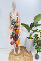 ABSTRACT PRINT GLITTER DRESS (15247308554624)