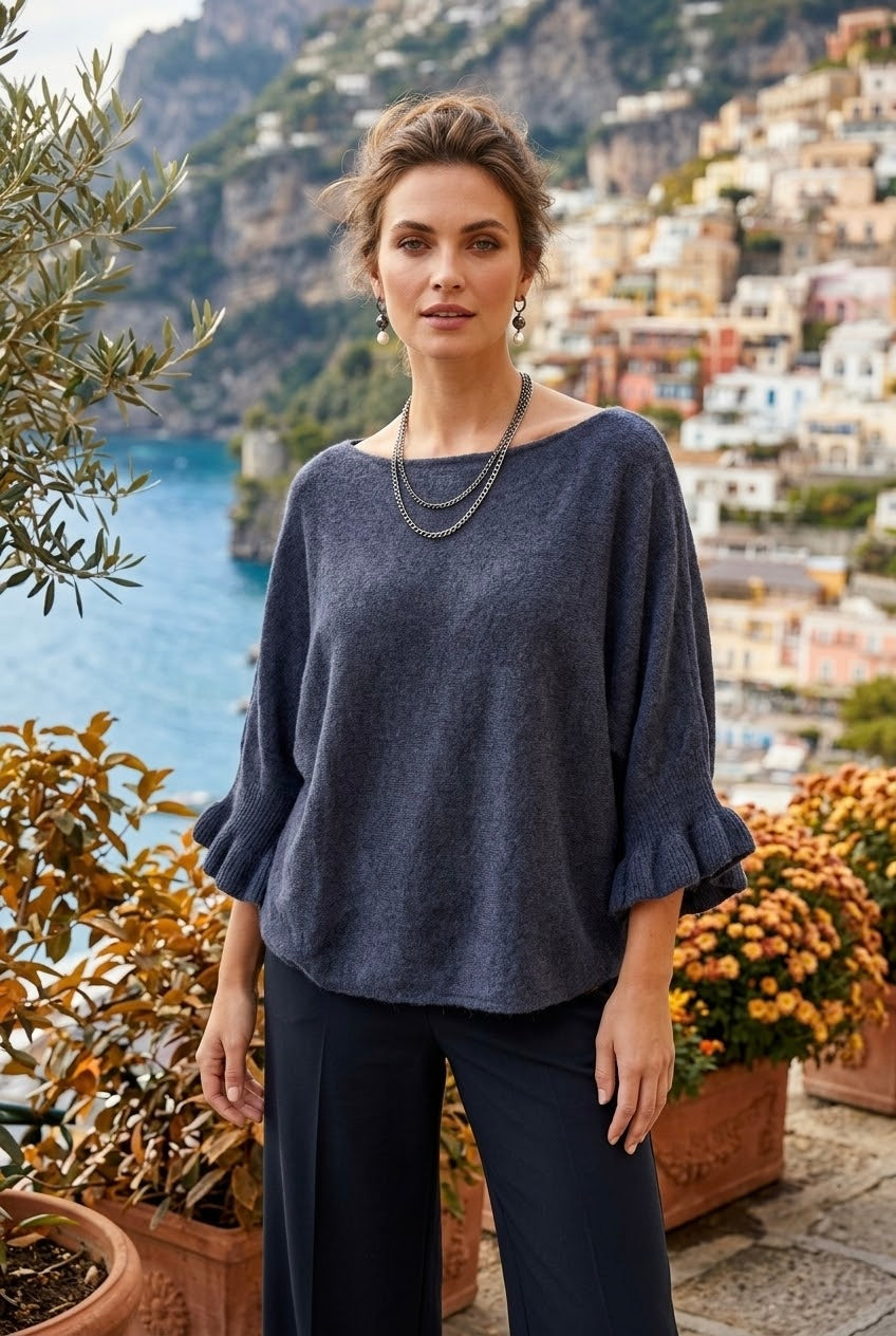 FRILL SLEEVE JUMPER