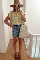 Stripe coloured knit Vest (15266170864000)