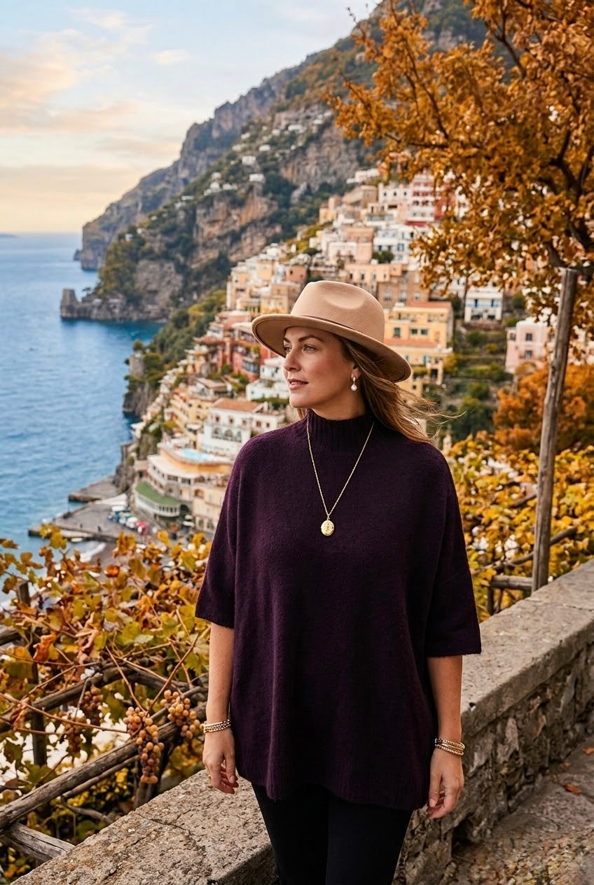 HIGHNECK PLAIN KNIT JUMPER