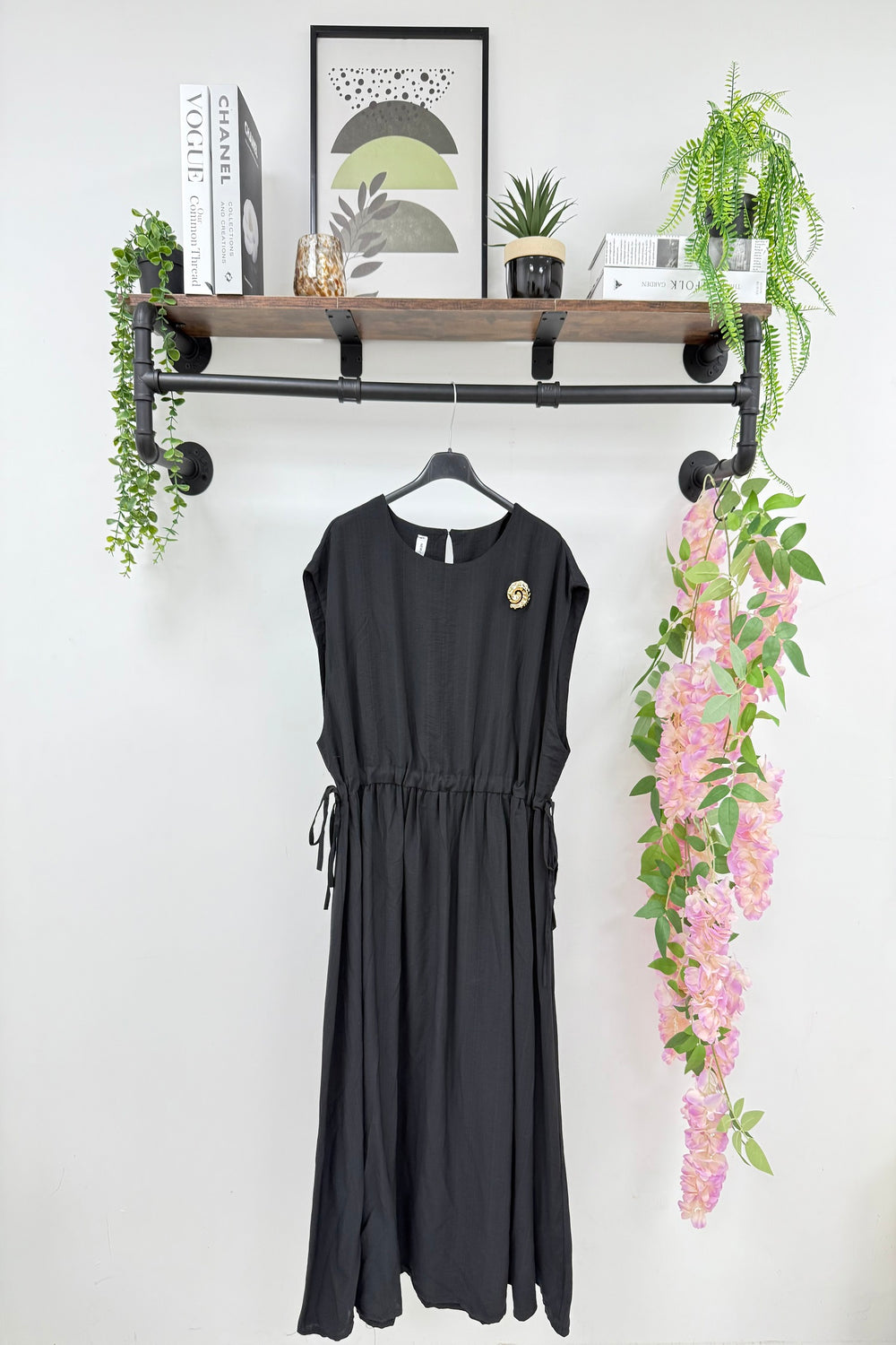 Gathered detail Dress (15251631931776)