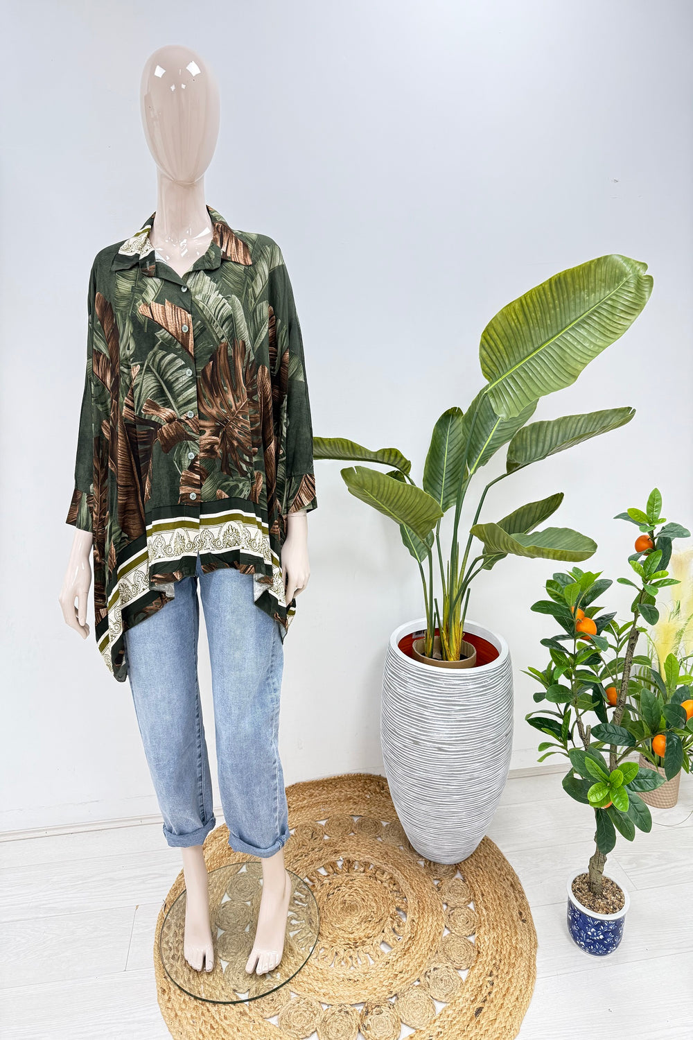 Printed Oversized shirt (15251654410624)