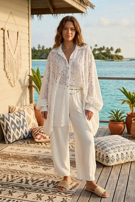 LACE OVERSIZED SHIRT