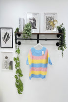Colour striped knitted Jumper (15255331635584)