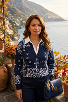 PAISLEY PRINT SHIRT JUMPER